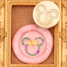 Disney 1 قطعة ختم شمع بموضوع عيد الميلاد بقطر 25 مم، ختم شمع نحاسي للأظرف والأختام الشمعية لحفلات عيد الميلاد، مجموعة ختم شمع هدية