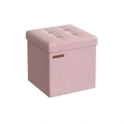 Storage Bench, Footrest, Bed End Stool, For Living Room, Bedroom, 30 X 30 X 30 Cm