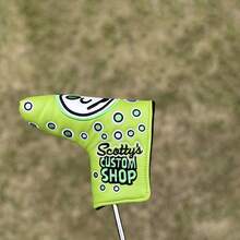Joker Mallet Putter Cover Design For Golf Head Putter Headcover, PU Leather With Hook And Loop Closure And Embroidered Logo - 彩色 - 查看 5