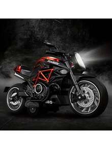 摩托车-1:12比例摩托车玩具，带声光效果，压铸合金摩托车玩具，生日、圣诞节、返校 - 彩色 - 查看 6