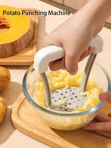 1台手动土豆泥压榨机 压榨机 婴儿辅食压榨工具 家用紫薯压榨机