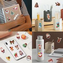 100 Stücke süße Cartoon Weihnachts-Aufkleber, Kawaii Winter-Aufkleber, Weihnachtsdekoration, Weihnachtsschmuck, Weihnachtsgeschenke, ästhetische Aufkleber-Pack, Sammelalbum-Aufkleber, Journaling-Aufkleber, wasserfeste Vinyl-Aufkleber für Wasserflasche, Computer, Laptop, Telefon, Gepäck, Notizbuch