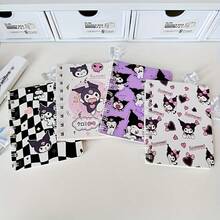 4 Pcs/2 Pcs Sanrio Hello Kitty, Cinnamon Dog, Kuromi, And Girly Heart A5/A7 Spiral Notebooks. High-Value Series Notebooks, Cute Exercise Books. Student Stationery - Thick, Cute Cartoon-Themed Daily Manual.