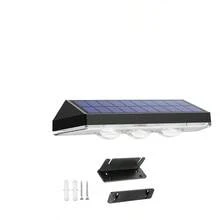 Super Bright Outdoor LED Solar Wall Lights White/Color Multi-Function Lighting Solar Fence Lights Outdoor Garden Decorative Porch Decorative Beautification Lights Solar Deck Lights