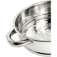 22cm Three-Layer Stainless Steel Induction Cooker Steamer With Glass Lid Cookware Set - Default - View 5