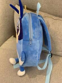 Bluey حقيبة ظهر مطبوع عليها رسوم كرتونية من مسلسل "بلوي"، حقيبة قماشية للطلاب، حقيبة مدرسية خفيفة الوزن، حقيبة ظهر، حقيبة مدرسية كرتونية كبيرة السعة، حقيبة مدرسية خفيفة للاستخدام اليومي. مناسبة كهدية صغيرة لمناسبات الهالوين وعيد الشكر والكريسماس وتجمعات العائلة والأصدقاء