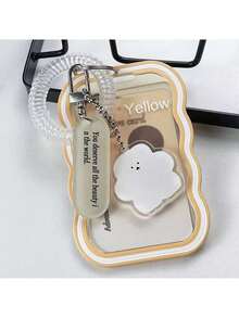 Fashionable And Unique Macaron-Inspired Solid Color Card Holder - Plastic Material, Perfect For Student ID Cards, Campus Access Cards And Keys, Women Mini Wallet Clutch Keychain Card Holder Wallet Wristlet - Multicolor - View 10