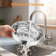 1PC Slow Feeder Dog Bowl - 2 Cups Stainless Steel Dog Slow Feeder Food Bowl, Metal Non-Slip Lick Plate,Puppy Or Cat Food Holder,Pet Supplies,Puzzle Maze Dish For Small & Medium Sized Breeds