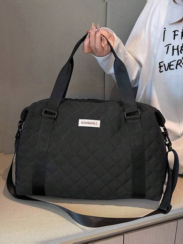 1pc Extra Large Capacity Foldable Lightweight Luggage Bag, Travel Bag, Luggage Organizer, Collapsible, Wet & Dry Separation, Carry-On Suitcase Style Travel Weekender Bag, Overnight Bag, Hospital Bag, Nursing Bag, Backpack, Travel Essentials, Travel Organizer, Holiday Bag, School Supplies, Student Accessory, Back To School Luggage