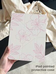 This Beautiful And Adorable Cartoon Pink Floral Double-Sided Acrylic Crystal Clear Back Cover Is Shock-Resistant And Durable, Suitable For IPad 7th, 8th (10.2 Inch) And 10th Generation. It Has A Built-In Pen Slot, Supports Sleep/Wake Function, And Multiple Folding Stand Modes. It Is An Ideal Choice For Halloween And New Year Gifts.