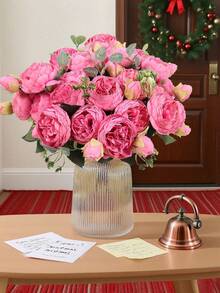 1/3/80 bông hoa giả, hoa mẫu đơn lụa, bó hoa cưới, hoa hồng giả, hoa cẩm tú cầu dùng cho bình hoa cưới, trang trí nhà cửa, phòng ăn, phòng ngủ, phụ kiện tiệc sinh nhật, lễ hội, trang trí sân vườn ngoài trời, trang trí phòng ngủ, nguyên liệu làm vòng hoa DIY, vật liệu trang trí tiệc sinh nhật, phụ kiện trang trí nhà cửa, ngày Valentine, trang trí phòng ngủ, trang trí phòng ngủ. - Màu Hồng Tươi - Xem 4