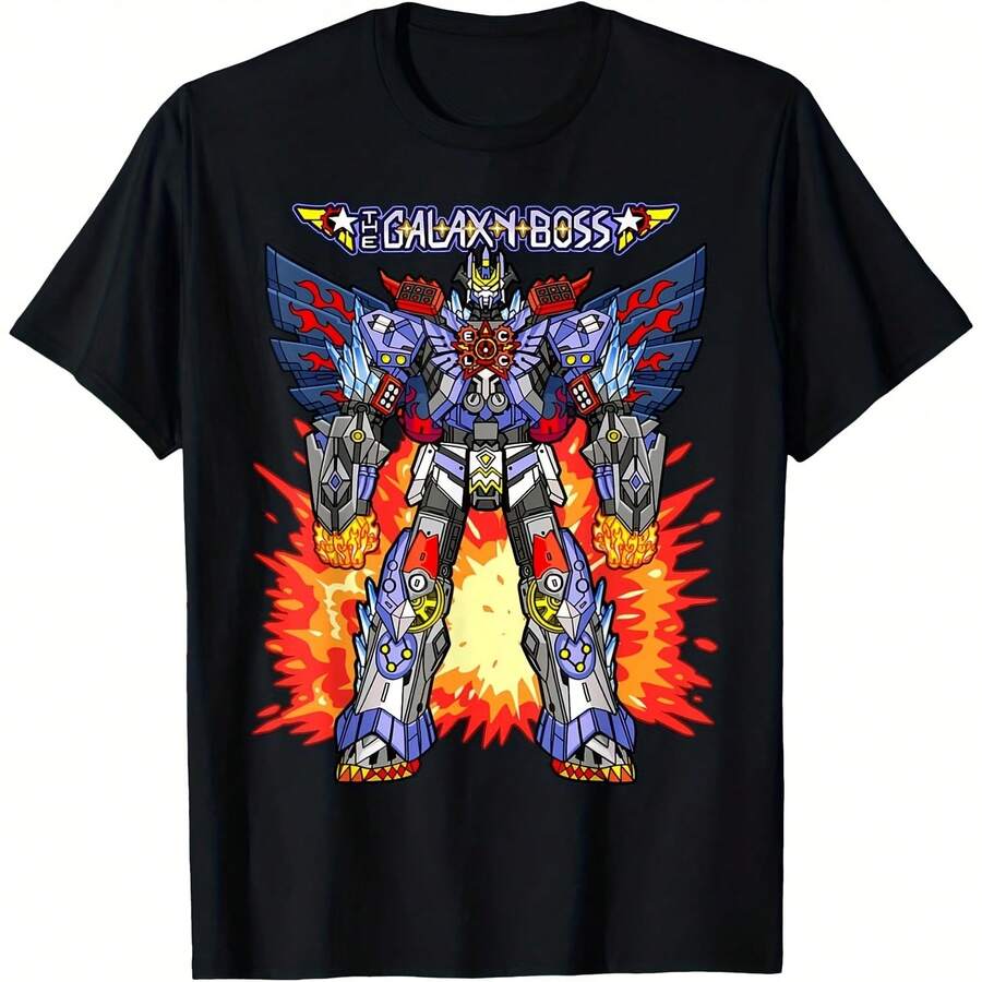 Recess Time Boss Time Galaxy Boss Robot T-Shirt - 黑色5 - 查看 1