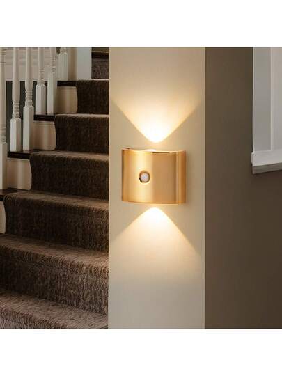 LED Slimme Sensor Night Light, Indoor Motion Wand Lamp, Wireless Battery Powered, Adhesive Rotatable, Portable, Easy To Install, Adjustable Temperature Brightness, Hallways, Bathrooms, Bedrooms, Kitchens, Cabinets, Stairs, Entrances, Bedside, Tables, Closets, Home ation, Living Room Bedside Cordless Verlichting view 8