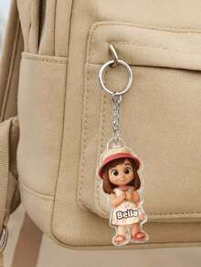 Custom 2D Character Art, Render 2D Figures Based On Uploaded Photos, Personalized Keychain Gift For Family And Friends - As Shown - View 9