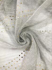 1pc Solid Color Shiny Chiffon Scarf, Headwrap Valentine's Day - Multicolor - View 6