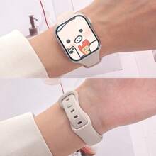 纤细腰身蝴蝶扣硅胶表带，兼容 Apple，适合手表运动臂带 38 毫米 40 毫米 41 毫米 42 毫米 44 毫米 45 毫米 49 毫米 46 毫米，适合手表 Uhr Serie11 10 9 Ultra 8 7 6 5 4 3 2 1 SE 女士硅胶臂带