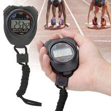 2 cronómetros deportivos, cronómetro digital LCD de mano para carreras/carreras - Negro - Ver 7