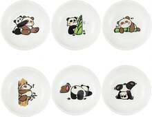 Super Cute Cartoon Panda Ceramic Sauce Dishes, Seasoning Dishes, Little Cat Dog Bird Feeding Bowls, Sushi Soy Dipping Bowls, Appetizer Plates, Dessert Plates-Panda-3.5 Inch, Set Of 6,18562373 - 黃色 - 查看 1