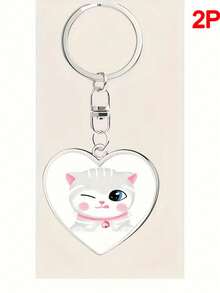 Llavero con cúpula de cristal personalizada con foto - 3 piezas. Diseño redondo con imagen de padres e hijos. Accesorio de moda perfecto para familia, mascotas y recuerdos con logo. El mejor regalo para amigos y padres.