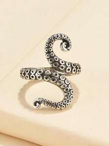 1 件章鱼触手形戒指，适合女性在海滩度假时佩戴 - 彩色 - 查看 12