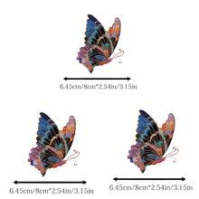 1 pièce/2 pièces/3 pièces Conception de papillon brodée vibrante, écussons en plastique durable à repasser, convient pour les Sweat-shirt à capuche, t-shirts, sweats, jeans, sacs à dos, sacs fourre-tout, taies d'oreiller et casquettes de baseball vintage. Autocollants en plastique lavables et durables pour l'artisanat et la décoration - faciles à repasser, cadeau parfait pour les artisans et les passionnés de DIY