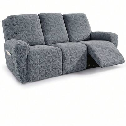 3seat Recliner Chair Cover Stretch Recliner Covers For Recliner Chair Soft Reclining Chair Slipcover Furniture Protector For Dogs Cats Bean Green