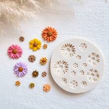 1pc Daisy Silicone Mold, Candle Mold, Soap Mold, Resin Molds, DIY Soft Pottery Clay Drop Glue Decorative Mold, Hand Decorative Art Tools, Jewelry Making, DIY Crafts, Home Decor