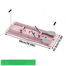 Foldable Multifunctional Fitness Board Pilates Reformer For Home Workouts Body - Pink - View 2