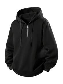 Plus Size Halloween Costume For Autumn And Winter, Plus Size Men's Thin Fleece Hooded Sweatshirt, Thick And Warm, Loose And Casual Sports Top, Jacket, Base Coat, Fashionable Sweatshirt