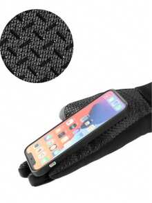 1pc New Windproof Waterproof Warm Motorcycle Winter Riding Gear Cycling Full Finger Touchscreen Gloves For Men - Multicolor - View 3