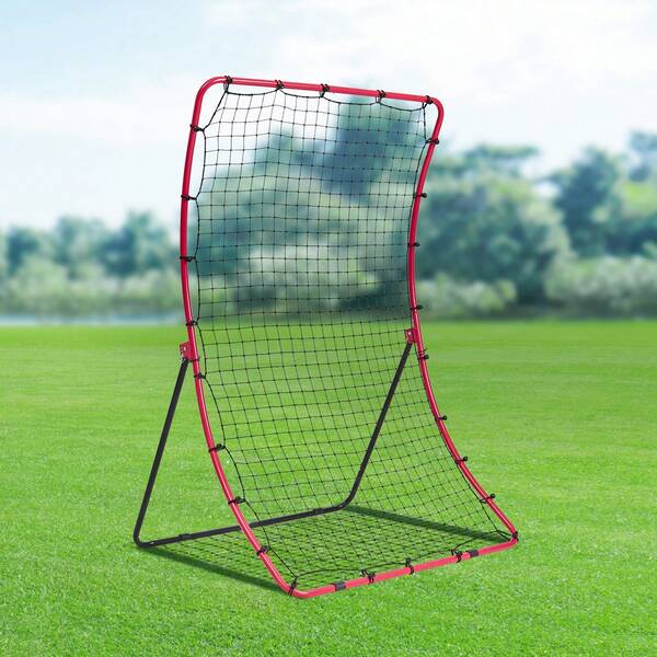 Baseball And Softball Rebounder Net, 4 X 5.5 Ft PitchBack Baseball Pitching Nest, Pitch Return Trainer Rebound Net With Pitching Target, All Angle Fielding Rebound Net For Grounders Pop Flies