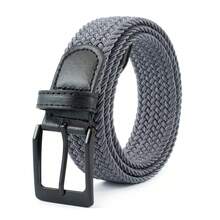 1pc Men's Stretch Woven Belt, Multiple Colors Available, No-Drill Elasticity Belt, Fashionable Casual Golf Belt For Daily Wear Summer, School Casual, Business, Boyfriend Husband Father Dad Men Gift, Daily Wear, Fashion, Teen, Outdoor, Vacation, Athletic, Travel, Street, Boho, Vintage Fall, Autumn, Halloween Autumn-Winter Accessories,Suitable For Teens, Youth,Men,Casual, Outdoor, Athletic, Vacation, Graduation Gifts, Birthday, Daily Wear