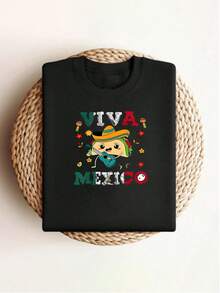 Camiseta gráfica "Fight Like a Queen" para mujer. Elegante camiseta de cuello redondo con estampado inspirador. Top informal de manga corta. Camiseta de moda para mujer. Idea de regalo única. Corte cómodo para uso diario. Tejido suave. Disponible en varias tallas.Tamaño extra grande - Negro - Ver 2