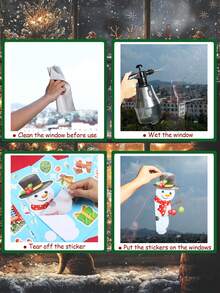 9pcs Window Clings Window Decorations Xmas Window Stickers,Christmas Snowman Santa Claus Design Window Stickers For Glass,Christmas Decal Decorations Holiday Snowflakes Xmas Tree Decals,Christmas Decoration Stickers,Home Decor,Wall Decal,DIY Decor,Merry Christmas,Xmas Party Gift
