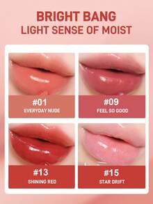 4U2 4U2 SERUM TINT OIL,Non-Sticky Gloss Lip Balm Lip Care, Fruity Lip Oil, Moisturizing And Nourishing For Dry Lips,3g/0.10oz