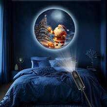 1 pièce Mini projecteur USB flocon de neige/Père Noël avec lumière LED, convient pour l'éclairage d'ambiance de la maison, la décoration de la pièce, les cadeaux muraux, l'éclairage des fêtes, la décoration de Halloween et de Noël. Décoration de Noël, décoration de sapin de Noël, cadeaux, décoration de Thanksgiving, mariage, décoration d'intérieur, décoration d'automne, décoration d'anniversaire, fournitures de fête, décoration intérieure et extérieure, décoration de festival, décoration d'Halloween, décoration murale, ornements d'Halloween - Noir - Voir 14