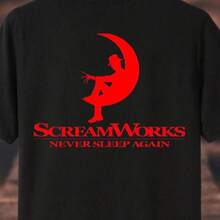 Camiseta temática Ropa de Halloween "scream works" noche de brujas octubre otoño cómoda - Negro - Ver 2
