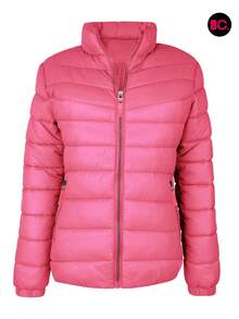 Chamarra Capitonada  Moda Dama Moderna Forro Peluche Moderna - Rosa Fucsia - Ver 7