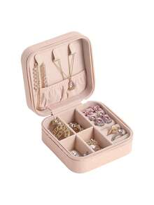 1 pieza Organizador de joyas de viaje, Estuche de almacenamiento de joyas de cuero PU portátil, Caja de joyas antioxidante, Gran regalo para novia, Día de San Valentín, mamá, mujer, Navidad, Acción de Gracias, Año Nuevo Decoraciones de la habitación, Bolsa de maquillaje, Organizador, Almacenamiento, Organizador de maquillaje, Bolsa de maquillaje, Organizador de escritorio, Bolsa de cosméticos, Bolsa de maquillaje, Bolsa de maquillaje, Bolsa, Bolsa de maquillaje, Bolsa de maquillaje, Bolsa de cosméticos, Bolsa de maquillaje grande, Regalos de Navidad, Bolsa, Embrague / Bolso pequeño, Organizador de maquillaje, Bolsa, Soporte de brochas, Mini bolsa, Bolsa de gran capacidad