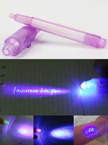 Fluorescent Pen Highlighter Marker, Glow In The Dark Invisible Light Up Magic Pen, Multi-Function LED Pen, UV Disappearing Invisible Pen - Multicolor - View 5