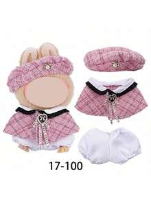 Clothes For Labubu,  Fried Shrimp Xiaochun Ye Starbuck 17cm Doll Outfit Set, Suitable For 1st And 2nd And 3rd Generation , Spring/Summer Collection, Birthday/Easter/Christmas Gift, Holiday Present (Only Clothes) - Multicolor - View 8