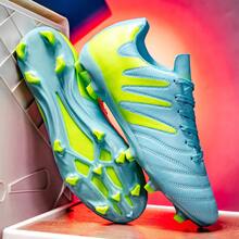 男式足球鞋青少年成人户外专业轻便运动足球鞋 - 綠色 - 查看 2