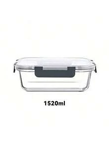 3 szt./zestaw pojemników do przechowywania żywności 360/630/1030 ml - pudełka do przygotowywania posiłków do biura, na powrót do szkoły, przenośne, zewnętrzne szklane pojemniki bento do przechowywania żywności z pokrywkami, składane szklane pojemniki do przygotowywania posiłków z pokrywkami, hermetyczne szklane słoiki do przechowywania