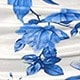 Blue Flowers On White Background