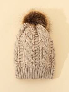 1pc Stylish And Cozy Kids Knit Hats, Premium Quality Children's Hats, Adorable And Comfortable Infant Knit Caps, Versatile Kids - 1PC - View 9