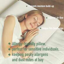 100 Natural Latex Pillow With Removable Cotton Cover Standard Firm Strong Support Premium Latex Bed Pillow For Sleeping Neck Pain Relief Help Head Support For Side Back Stomach Sleeper - Ivory - 查看 3