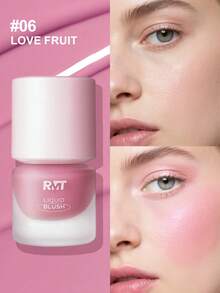 1pc Romantic Makeup RMT: Liquid Blush - High Color Payoff, Naturally Brightens Complexion, Long-Lasting & Non-Sticky. Lightweight, Smooth Texture, Easy To Apply For Natural Makeup Look, Suitable For Daily Use. Applicable For Cheeks, An Ideal Gift For Mom, Wife, Sister, Girlfriend. - 06 - View 4