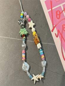 Cordón para teléfono con diseño de palmera adorable, pulsera con diseño de cachorro adorable, correa anti-pérdida para cámara CCD, accesorios de llavero