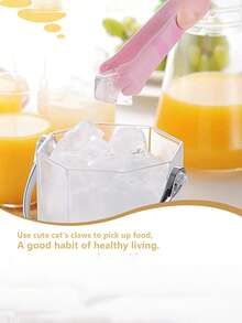 日式猫爪造型食物夹，可爱卡通烹饪夹，不锈钢烧烤夹，三明治烘焙夹，厨房工具，厨房钳子，餐具，厨房配件，厨房用品 - 彩色 - 查看 6