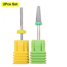 Easy Nail 1/2 piezas Brocas de carburo profesionales XXF de 3/32" 5 en 1, brocas de acero de tungsteno de alta gama, brocas para cutículas que eliminan rápidamente para manicuristas, salón de uñas, manicura, pedicura, pulido de gel - Multicolor - Ver 11